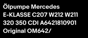 Ölpumpe Mercedes E Klasse C207 W211 W212  320 350 Cdi - Bild 1 von 9