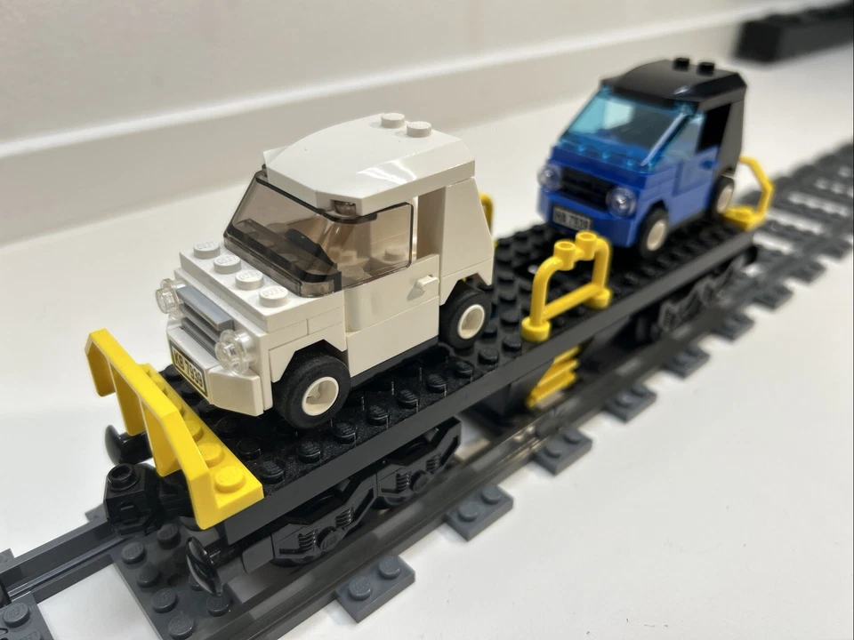 Lego® RC TRAIN Ferrocarril 7939 Vagón Carro Carga CARRO VEHÍCULO TRANSPORTADOR Foto 1 de 4