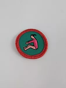 Junior Girl Scout Health and Fitness Gymnast Badge Patch - Picture 1 of 2