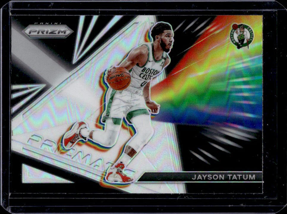2021-22 Panini Prizm Jayson Tatum Prizmatic Silver Prizm #4 Celtics
