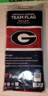 Georgia Bulldogs 3'x5' Unilateral Equipo Bandera NUEVA NCAA Casa Banner Fan Yard Foto 1 de 3