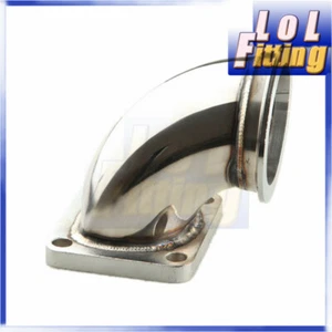 US SHIP 90 Degree T4 Turbo Downpipe Flange to 3" V-Band Adapter Stainless Steel - Picture 1 of 8
