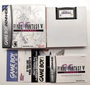 Final Fantasy V (Game Boy Advance GBA, 2006) KOMPLETT CIB Authentic + Inserts! - Bild 1 von 15