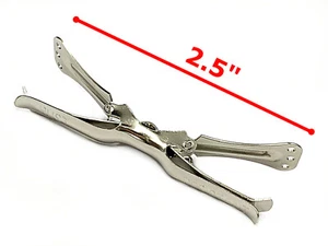 2.5" Quality Women Kids Size Bow Tie Clips Clip On Bowtie Hardware Closure DIY - Bild 1 von 2