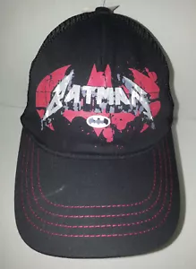 Neu mit Etikett DC Comics Batman Mütze Kappe schwarz Netz Druckknopflasche - Bild 1 von 7