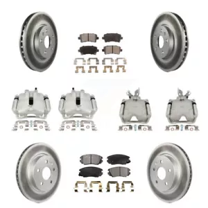 Front Rear Brake Caliper Coat Rotors Ceramic Pad Kit (10Pc) For Chevrolet Impala - Picture 1 of 14