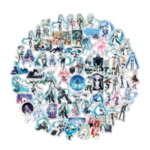 100Pcs Cute Hatsune Miku Scrapbooking Stickers Emoticon Anime Kawaii Albums - Picture 1 of 6