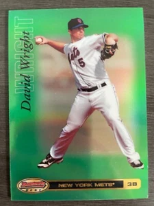 2007 Bowman's Best David Wright #29 THICK Green Foil Refractor serial /249 - Picture 1 of 2
