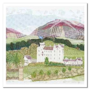 Emma Ball  Heather Filled Hills Textile Art Greetings Card Abigail MILL 39 - Picture 1 of 3