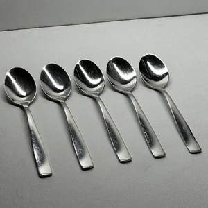Oneida USA Strauss 18/10 Stainless Teaspoons 5 7/8” Set Of Five - Picture 1 of 6