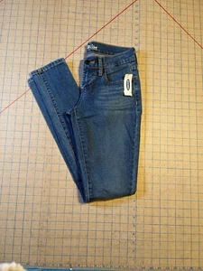 Old Navy The Diva Skinny Blue Jeans Womens Size 00 NWT $30 Closet358 - Picture 1 of 4