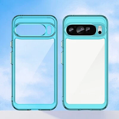 For Google Pixel 9 Pro XL Shockproof Transparent Crystal Bumper Clear Cover Case - Image 1 of 4