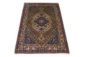 Ghom 179x126 Qom Qum Brücke Rose Medaillon Rug Carpet handgeknüpft Orientteppich - Bild 1 von 9