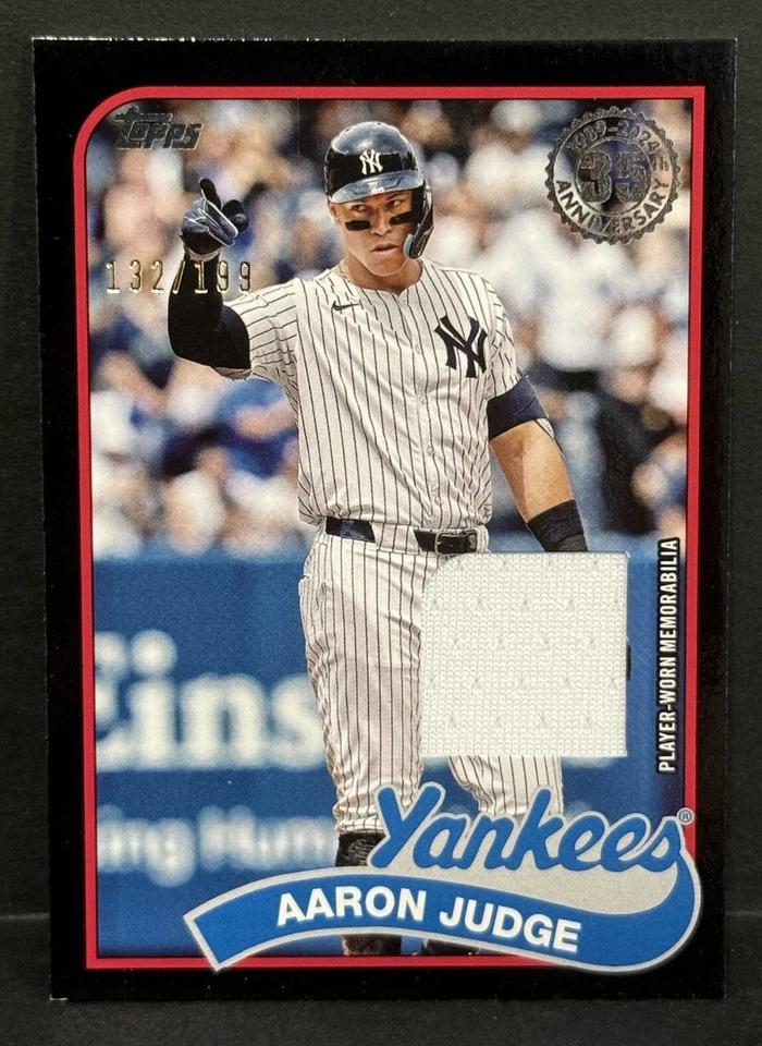 2024 Topps Update Baseball MLB Yankees Aaron Judge Player-Worn Relic Black /199 - Image 1 of 4