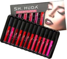 Sh.Huda 12 pc set Liquid matte lipstick (Multicolor, 60 ml)