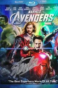 Stan Lee Signed Autographed MARVEL AVENGERS BLU RAY DVD SLIP COVER - Picture 1 of 2