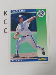 1992 Score Baseball #49 David Wells Toronto Blue Jays - Picture 1 of 2