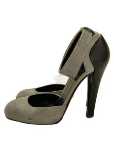 Gucci Women's Pumps 38 Gray 12cm Heel Authentic High Heels - Imagen 1 de 5