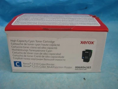 GENUINE - XEROX 006R04365 CYAN High Yield Toner for C310 C315 - NEW - FREE SHIP - Image 1 of 2