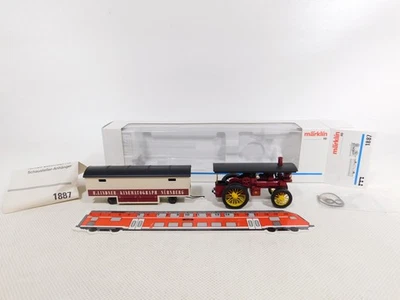 Märklin Mhi H0 1:87 1887 Kirmes-Lokomobil con Rimorchio Lindner Mint + + Box # - Immagine 1 di 4