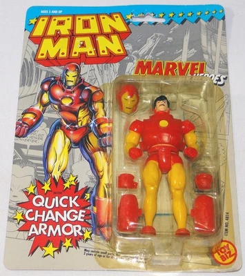 1991 ToyBiz Marvel Super Heroes IRON MAN Quick Change Armor Figure *Sealed* - Image 1 of 4