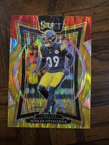 2024 Minkah Fitzpatrick Panini Select - Concourse #84 Red & Yellow Shock Prizm - Bild 1 von 2