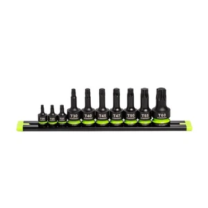 Herramientas GRIPEDGE | 10-PC Impact R.P.T. Juego Star Driver | Tallas T20 - T60 | 1/4'... - Imagen 1 de 4