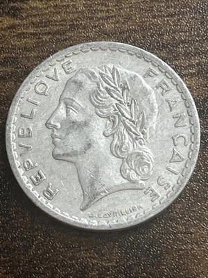 Moneda real de 5 francos de Francia 1947 TB3589* Foto 1 de 2