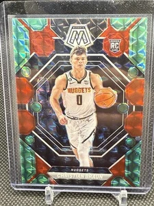 Christian Braun 2022-23 Panini Mosaic #240 Red & Green Choice Prizm Rookie (RC) - Picture 1 of 2