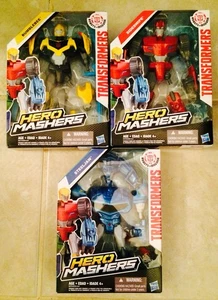 Transformers Robot In Disguise Hero Mashers Bumblebee, Sideswipe & Steeljaw 3 Pk - Picture 1 of 7