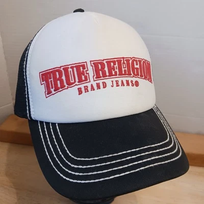 Gorra de camionero de malla marca True Religion gorra con cierre a presión Foto 1 de 4