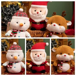 Santa Claus Elk Snowman Elk Snowman Plush Toys Children Girls - Photo 1/14