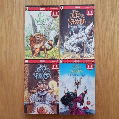 Steve Jackson's SORCERY! - Full Set - Books 1-4 - VGC RED BANNER - Image 1 of 4