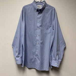 Roundtree And Yorke Gold Label Herren XLT XL Tall Langarm Button Down Hemd - Bild 1 von 5