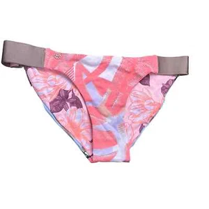 Maaji Signature Cut Bikini Bottom Reversible Pink Orange Palm Women's L NWOT - Picture 1 of 11