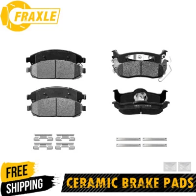 For 2006 2007 2008 2009 2010 Jeep Commander Front and Rear Ceramic Brake Pads - Image 1 of 4