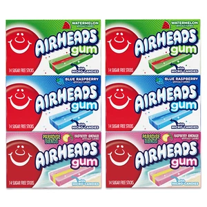 Airheads Gum Variety Pack of 3 Flavors (Total of 6) - Picture 1 of 1