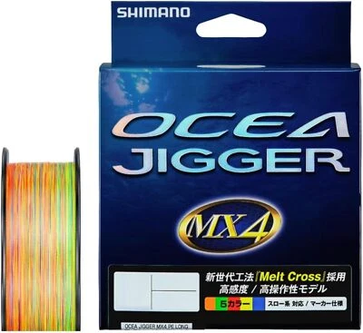 Jigger Shimano PE Line O'Shea MX4 300m-1200m #0.8~4.0 multicolor Foto 1 de 3