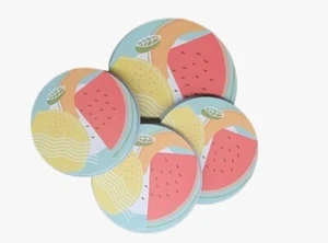 Set of 4 x Watermelon Stove Covers Metal Top Kitchen Cook Burner Colorful 2 Size - Picture 1 of 5