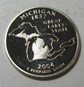 2004-S Silver Michigan Quarter (#214G) - Picture 1 of 2