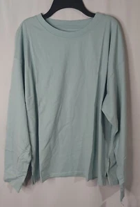 Calvin Klein Performance Long Sleeve T-shirt Light Blue Green Women's Medium MD - Picture 1 of 4