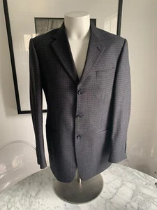 Burberry London Kensington Cashmere/Wool Blazer Sports Coat Jacket Tweed 40R - Picture 1 of 12