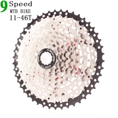 Ultra-light Freewheel 9 Speed 11-46T MTB Bicycle Cassette Wide Ratio Sprockets - Image 1 of 4