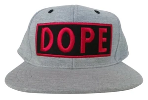 BNWT State Property Dope Grey/Pink Unisex Snapback Baseball Cap Flat Peak Cotton - Picture 1 of 7