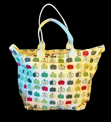 Jonathan Adler Le Sportsac Tote Apples Collab Double Handle Bag 18" Vintage 2002 - Image 1 of 4