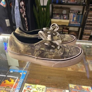 Size 9.5 VANS Classic Authentic Star Wars Boba Fett Camo Brown No Box Worn - Picture 1 of 11