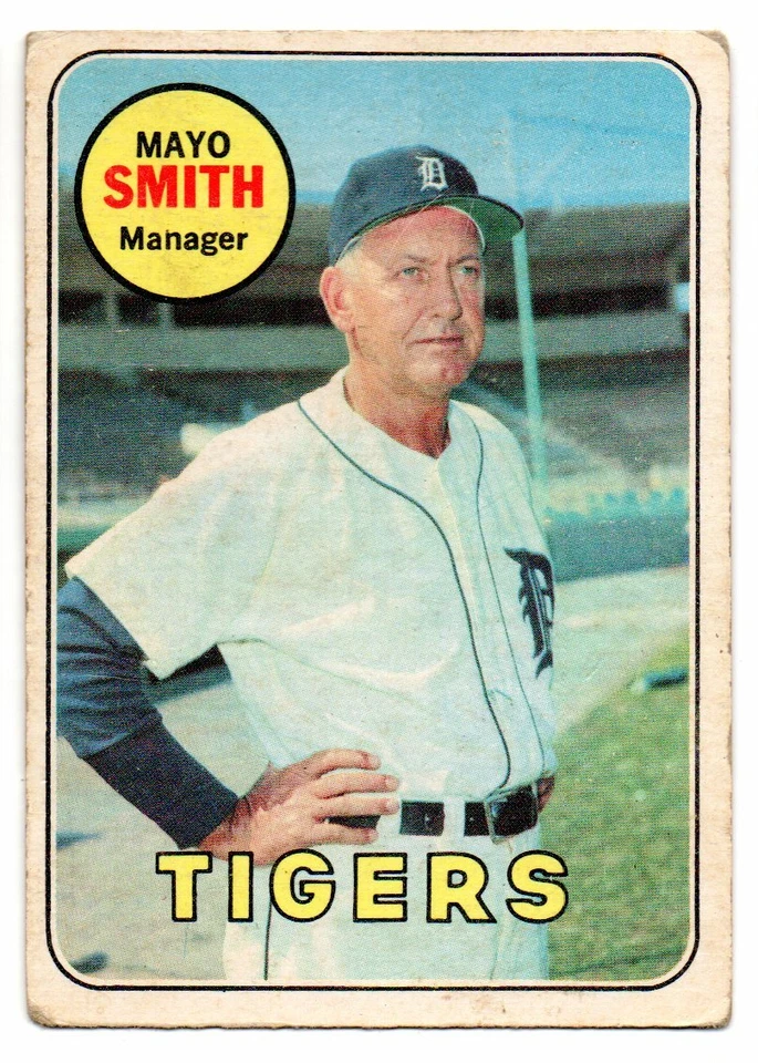 1969 TOPPS OPC O PEE CHEE BASEBALL #40 MAYO SMITH VG-EX DETROIT TIGERS CARD - Image 1 of 2