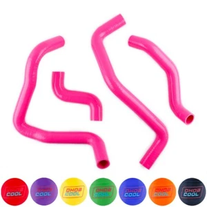 PARA FIAT BERTONE 1972-1983 X 1/9 SILICONA RADIADOR REFRIGERANTE MANGUERA ROSA - Imagen 1 de 12
