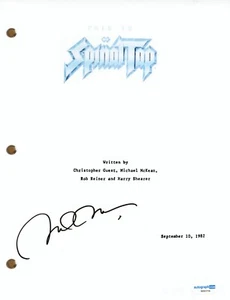 Michael McKean This Is Spinal Tap Signed Autograph Movie Script Screenplay ACOA - Picture 1 of 1