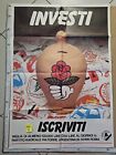 Manifesto Partito Radicale Investi Salvadanaio 1985 Iscriviti Roma